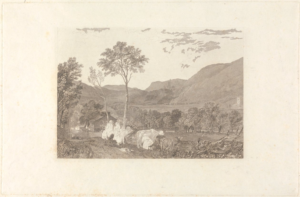 Hornby Castle från Tatham Church av William Radclyffe