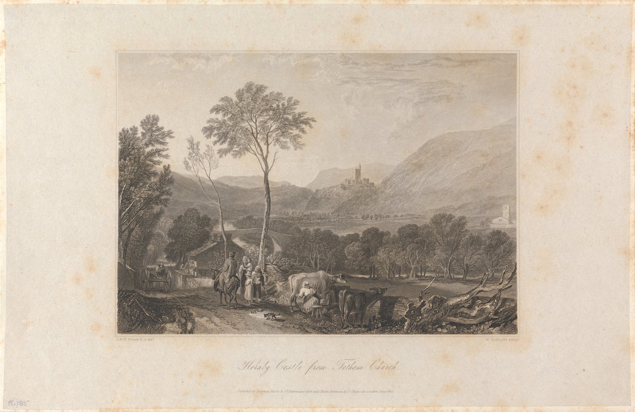 Hornby Castle från Tatham Church av William Radclyffe