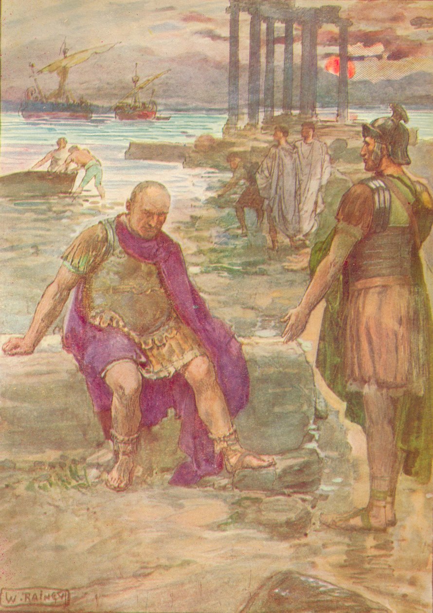 Gaius Marius sitter i exil bland ruinerna av Kartago, c1912 1912 av William Rainey