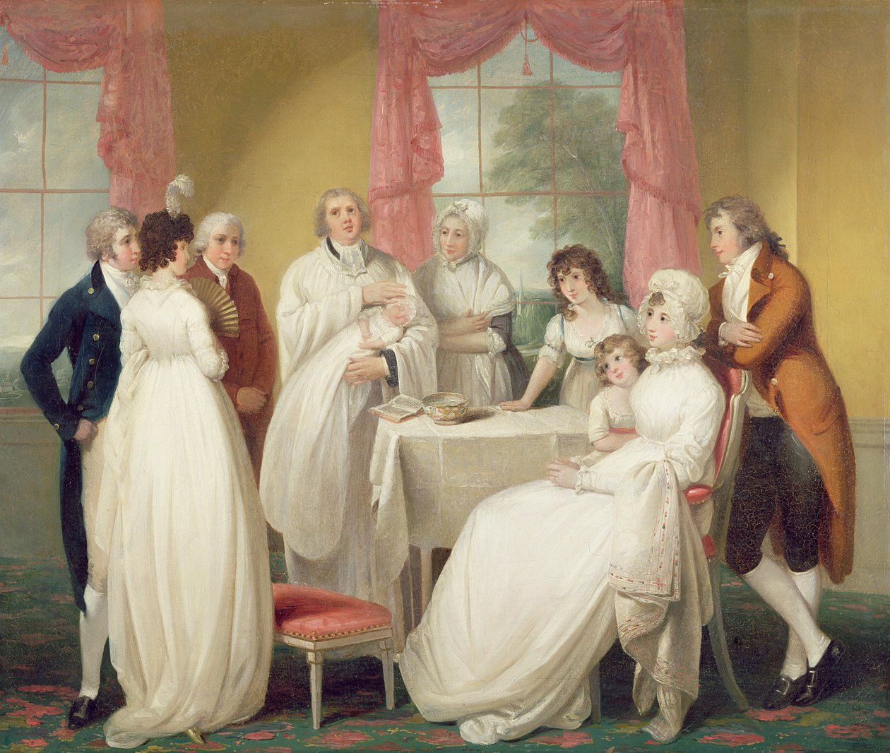 Dop av arvingen, c.1799 (olja på duk) se även 152732 av William Redmore Bigg