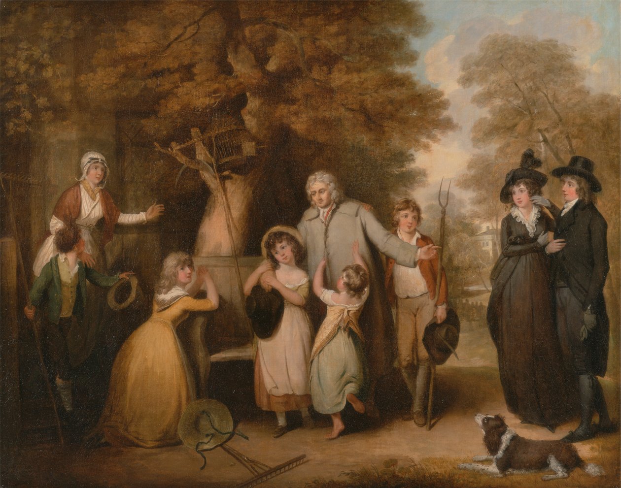 Den välvillige arvtagaren eller hyresgästen återställd till sin familj av William Redmore Bigg