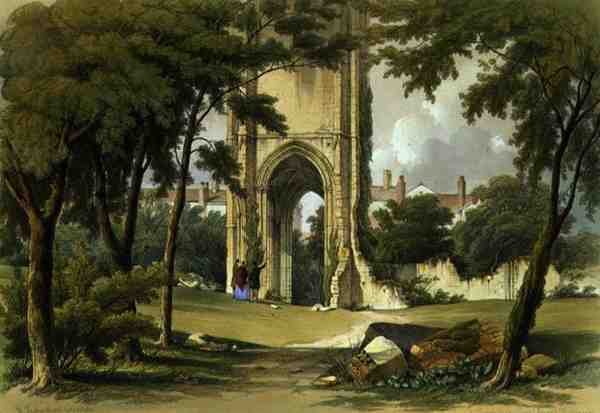 Grey Friars, Richmond, utsikt över tornet, från 