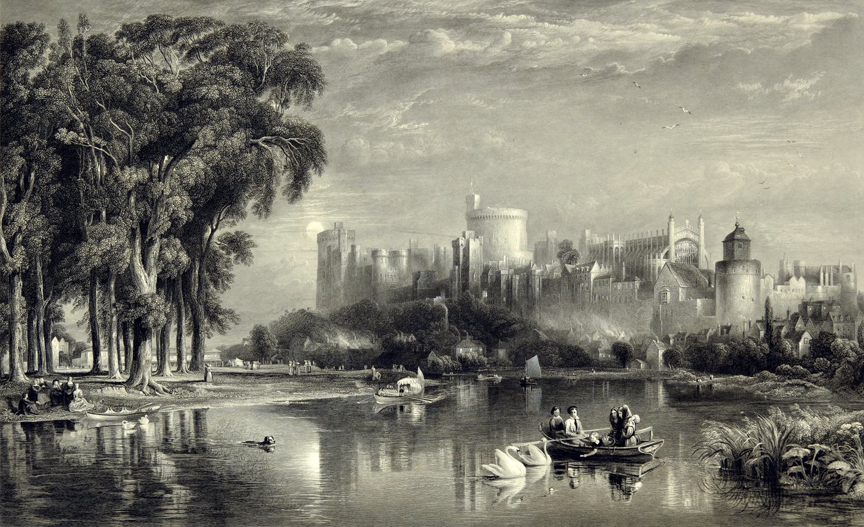 Windsor Castle från nordväst av William Richardson