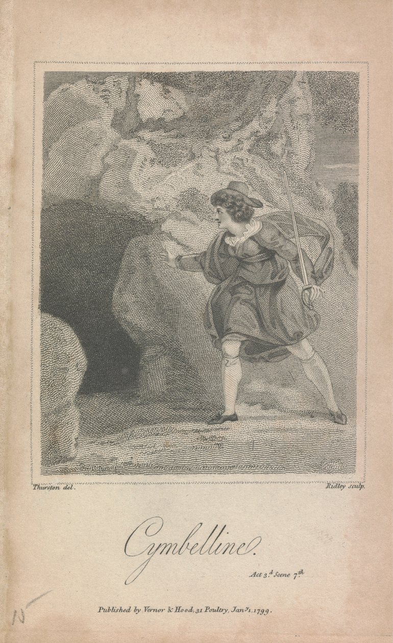 Cymbeline, Akt II, Sc. 7 av William Ridley