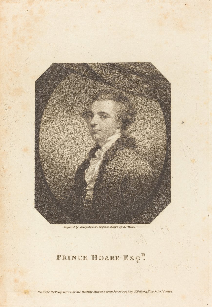 Prince Hoare Esq. av William Ridley after James Northcote