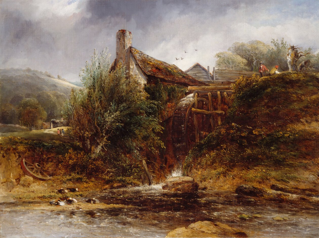 Old Water Mill, North Wales, 1830-1860. av William Roberts
