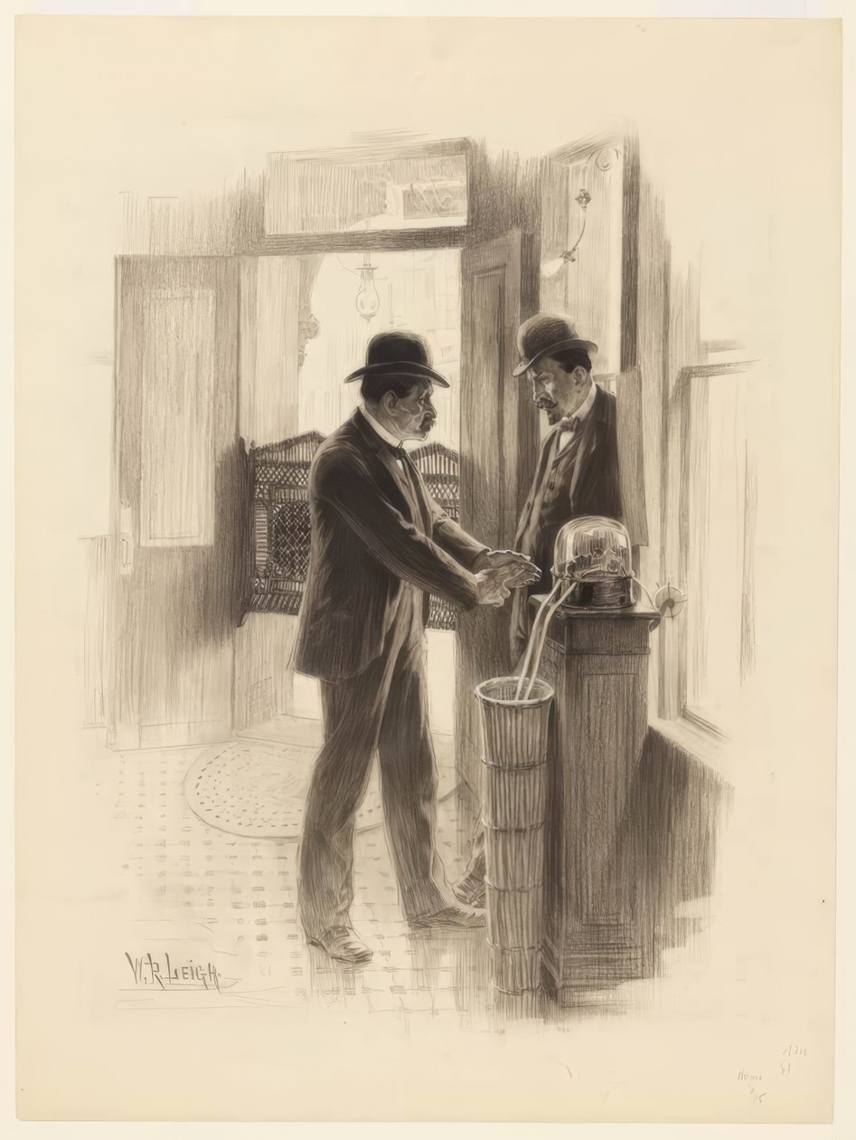 "Jag tror inte att det kommer att stiga, jag vet att det kommer att stiga!" av William Robinson Leigh