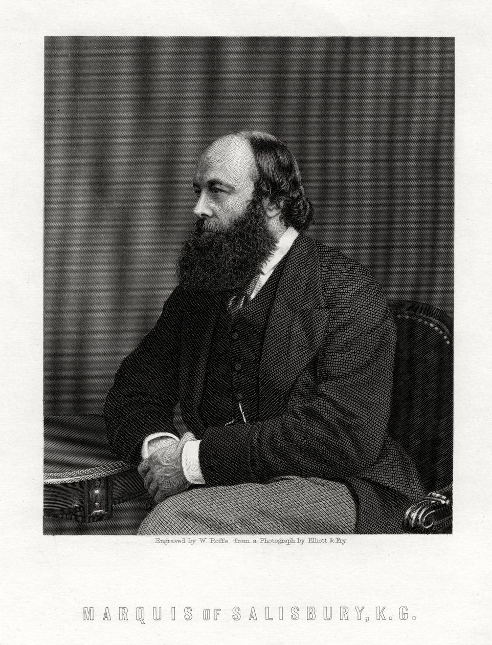 Robert Arthur Talbot Gascoyne-Cecil, 3:e markis av Salisbury, brittisk statsman, 1800-talet av William Roffe