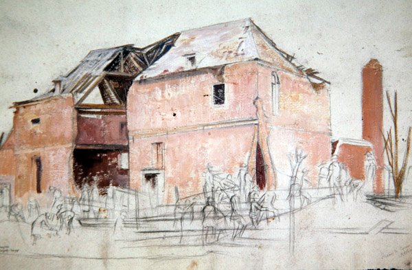 A Barn av William Rothenstein