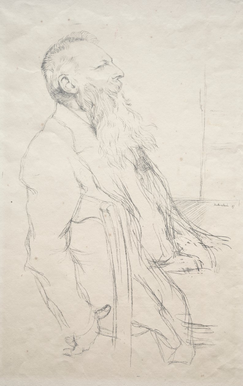 Auguste Rodin av William Rothenstein