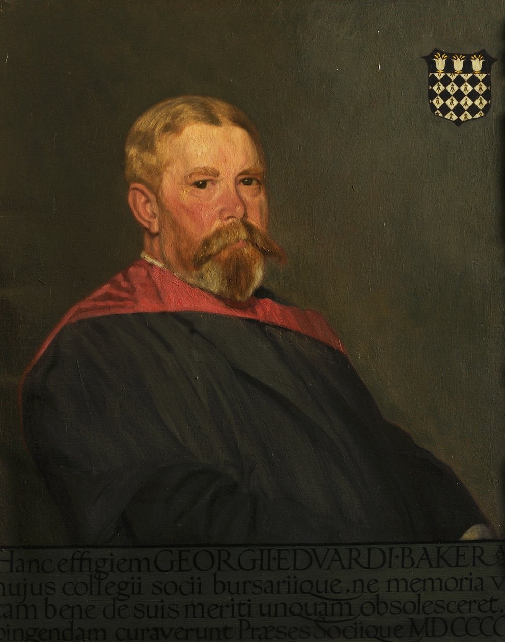 George Edward Baker (olja på duk) av William Rothenstein