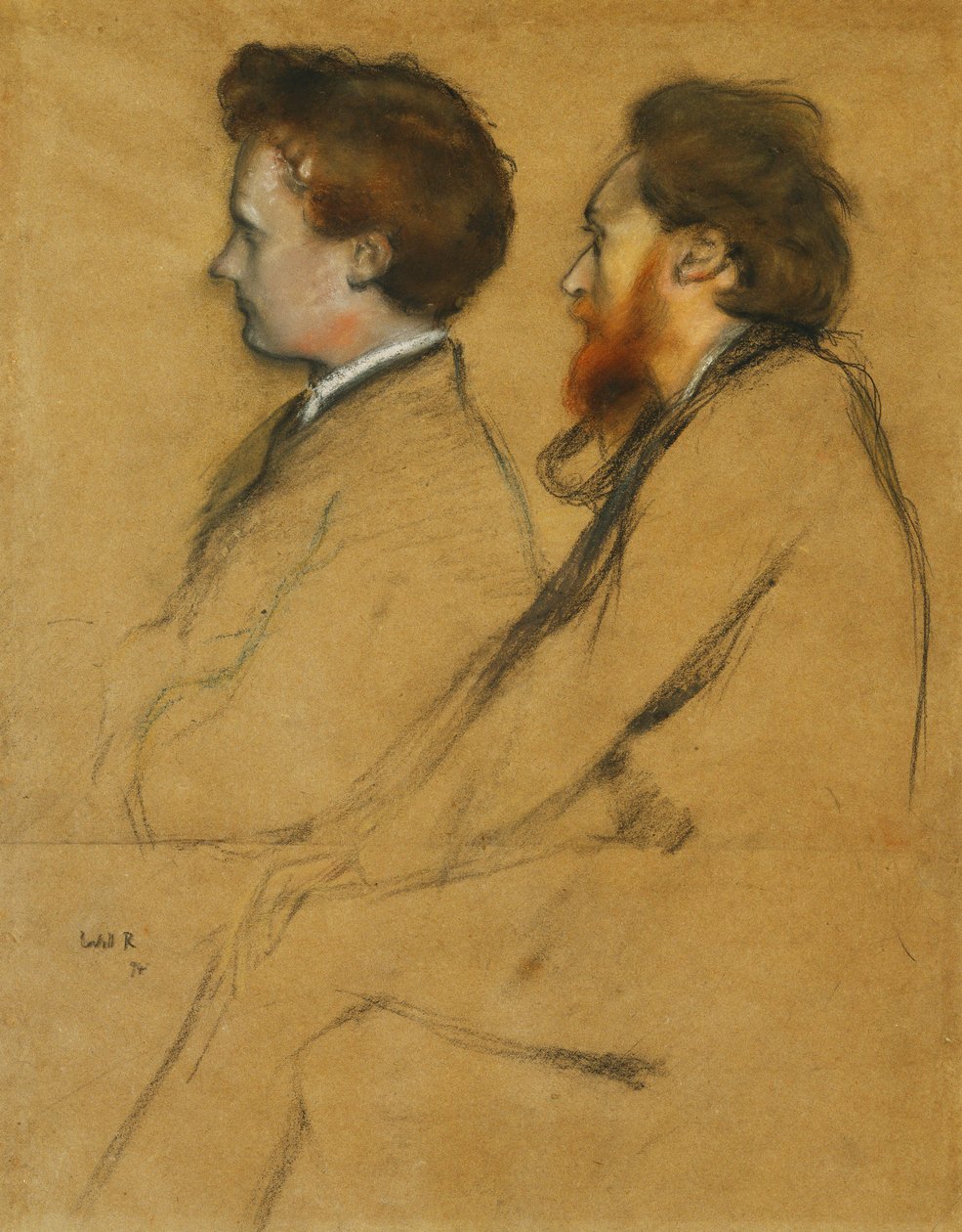 Mr Charles Ricketts och Mr Charles Hazlewood Shannon av William Rothenstein