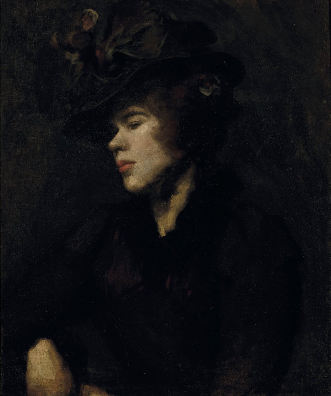 Porträtt av Ida Nässelskepp (olja på duk) av William Rothenstein
