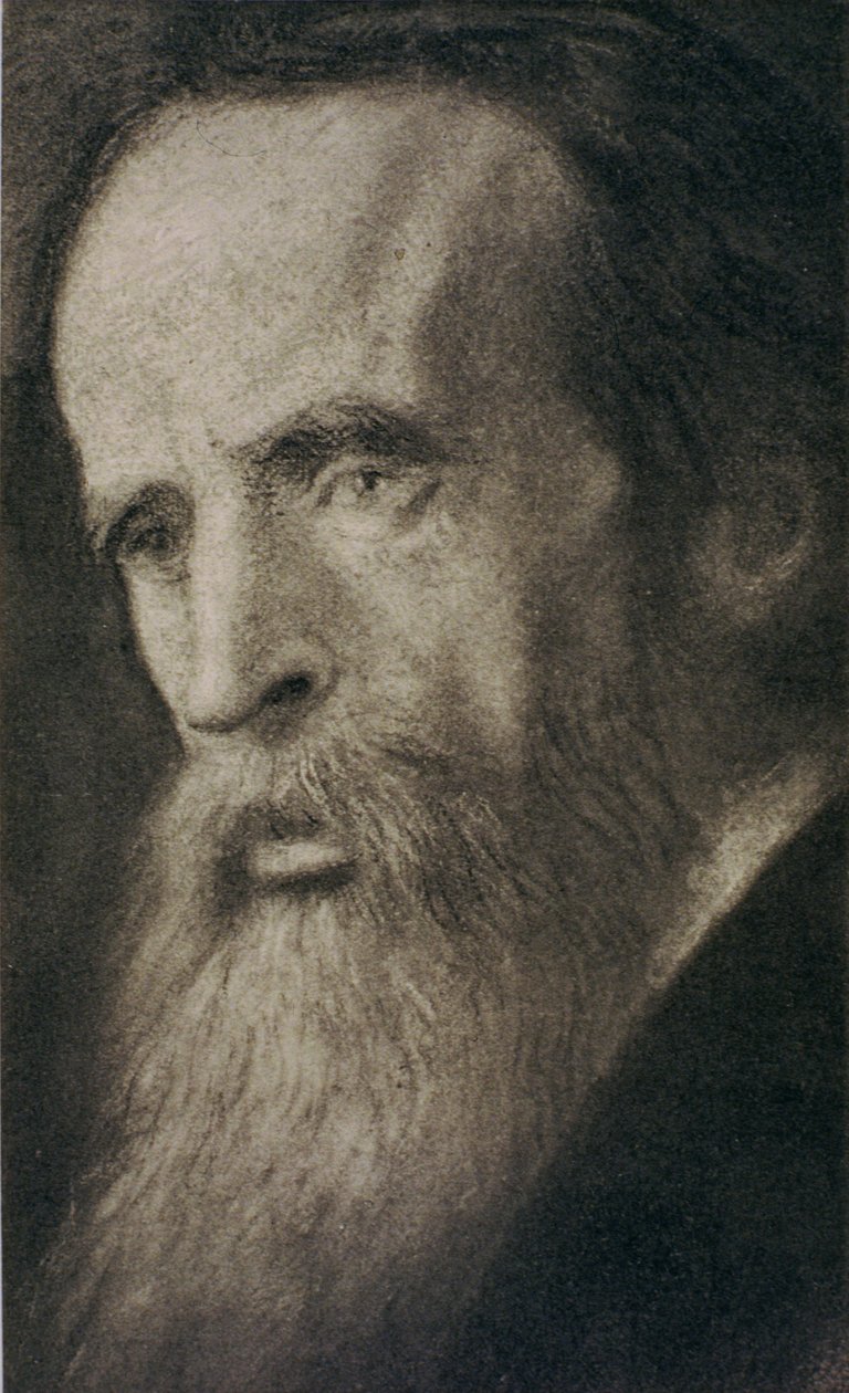 Porträtt av Sir Leslie Stephen (1832-1904) (litho) av William Rothenstein