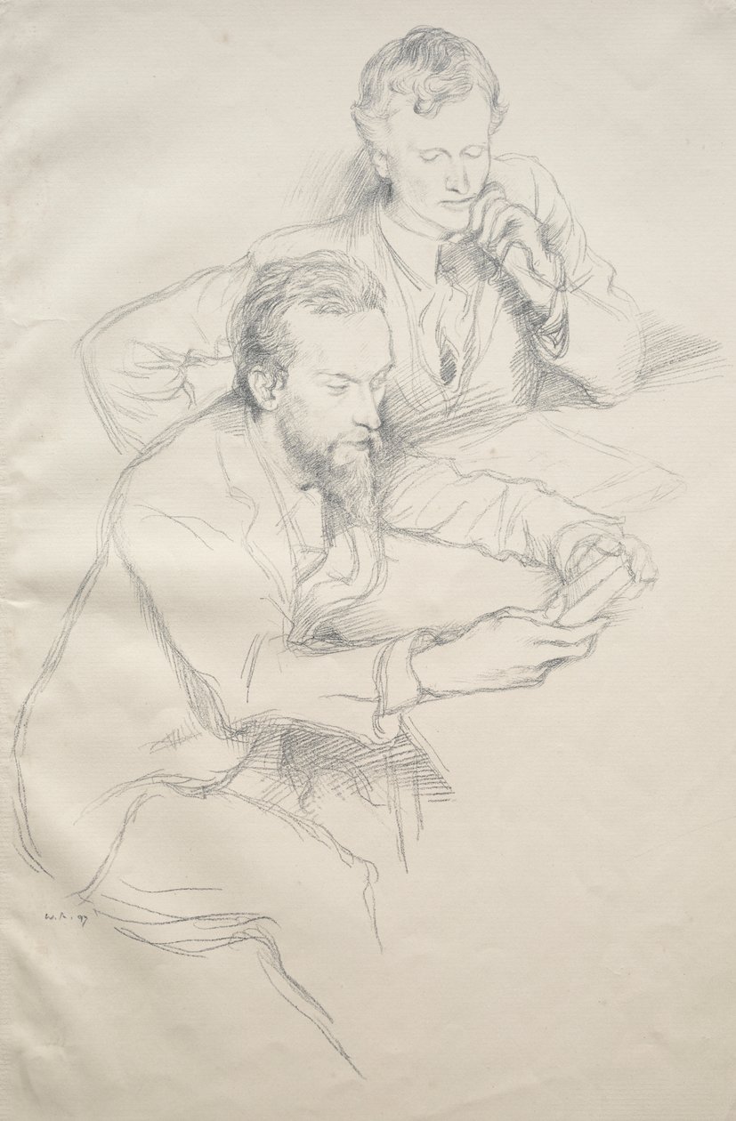 Ricketts och Shannon av William Rothenstein