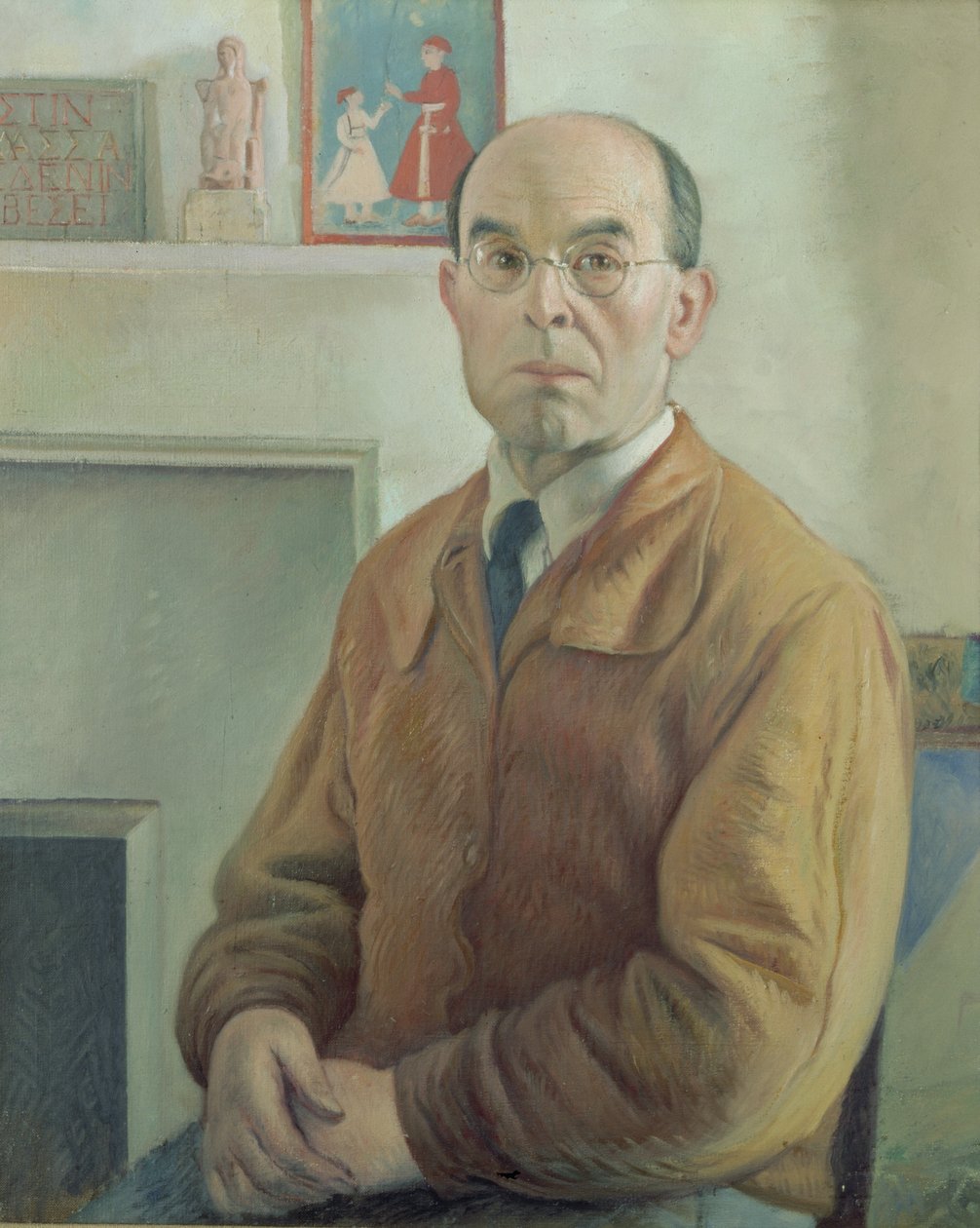 Självporträtt (olja på duk) av William Rothenstein
