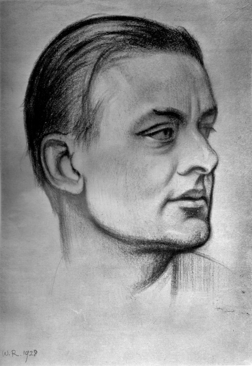 TS Eliot, amerikansk född brittisk poetdramatiker och kritiker, 1933 av William Rothenstein