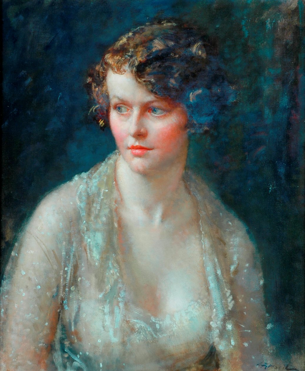 Prunella (olja på duk) av William Russell