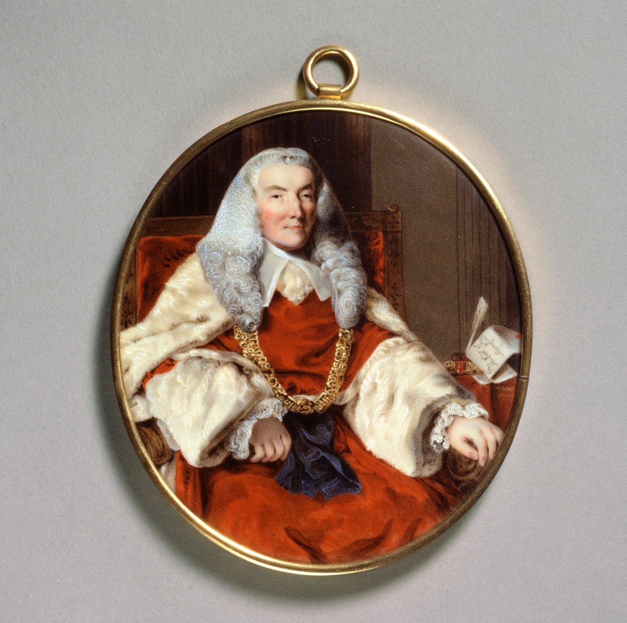 Porträtt av Sir William Murray, 1:e earl av Mansfield, 1700-talet av William Russell Birch