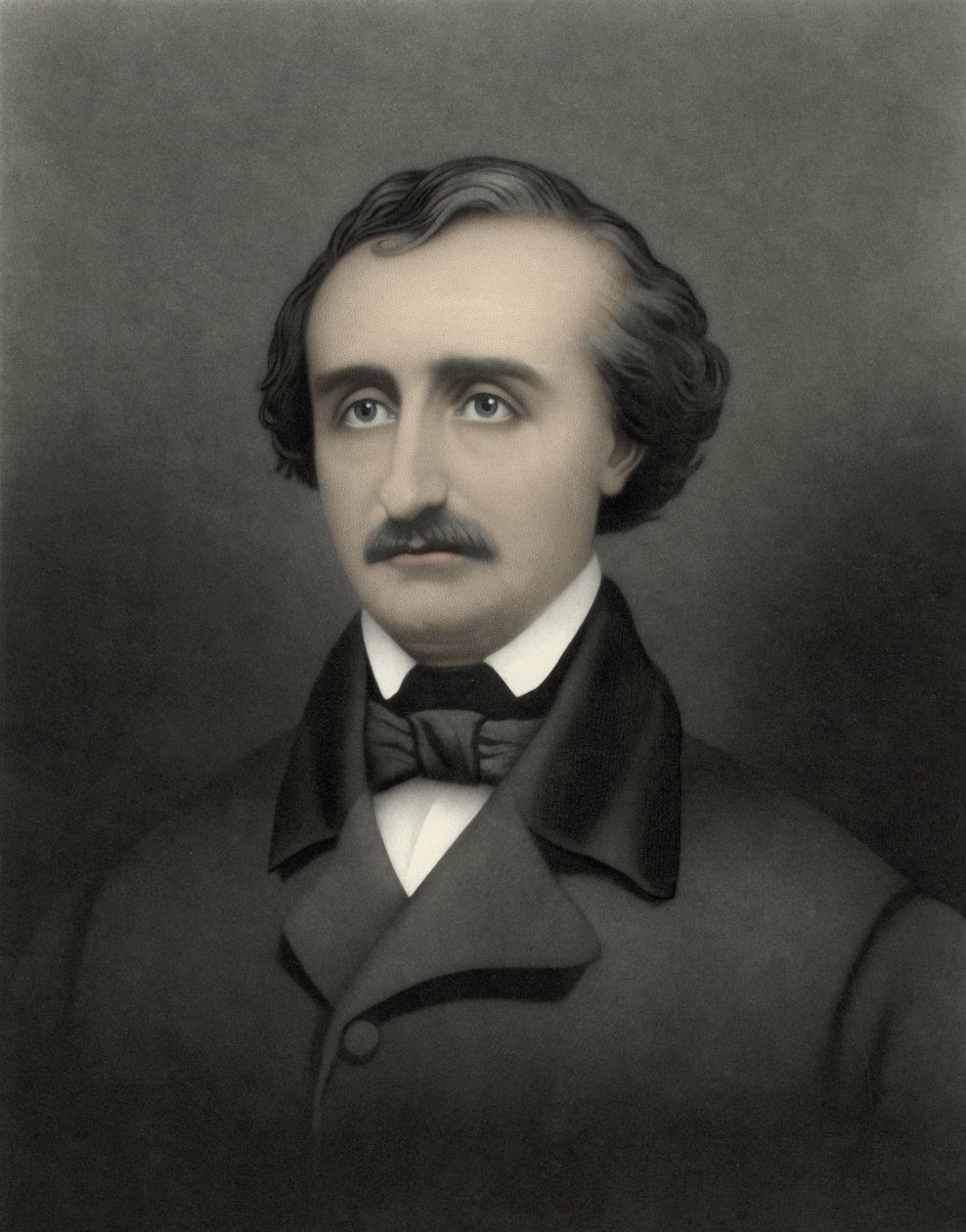 Porträtt av Edgar Allan Poe (1809-1849), amerikansk författare. av William Sartain