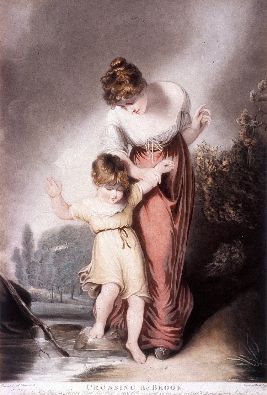 "Crossing the Brook", c1803 av William Say