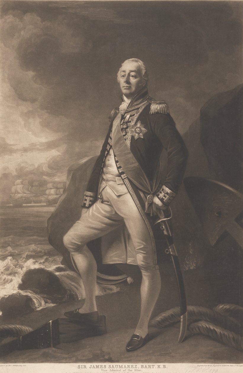 Sir James Saumarez, 1:e baron de Saumarez av William Say