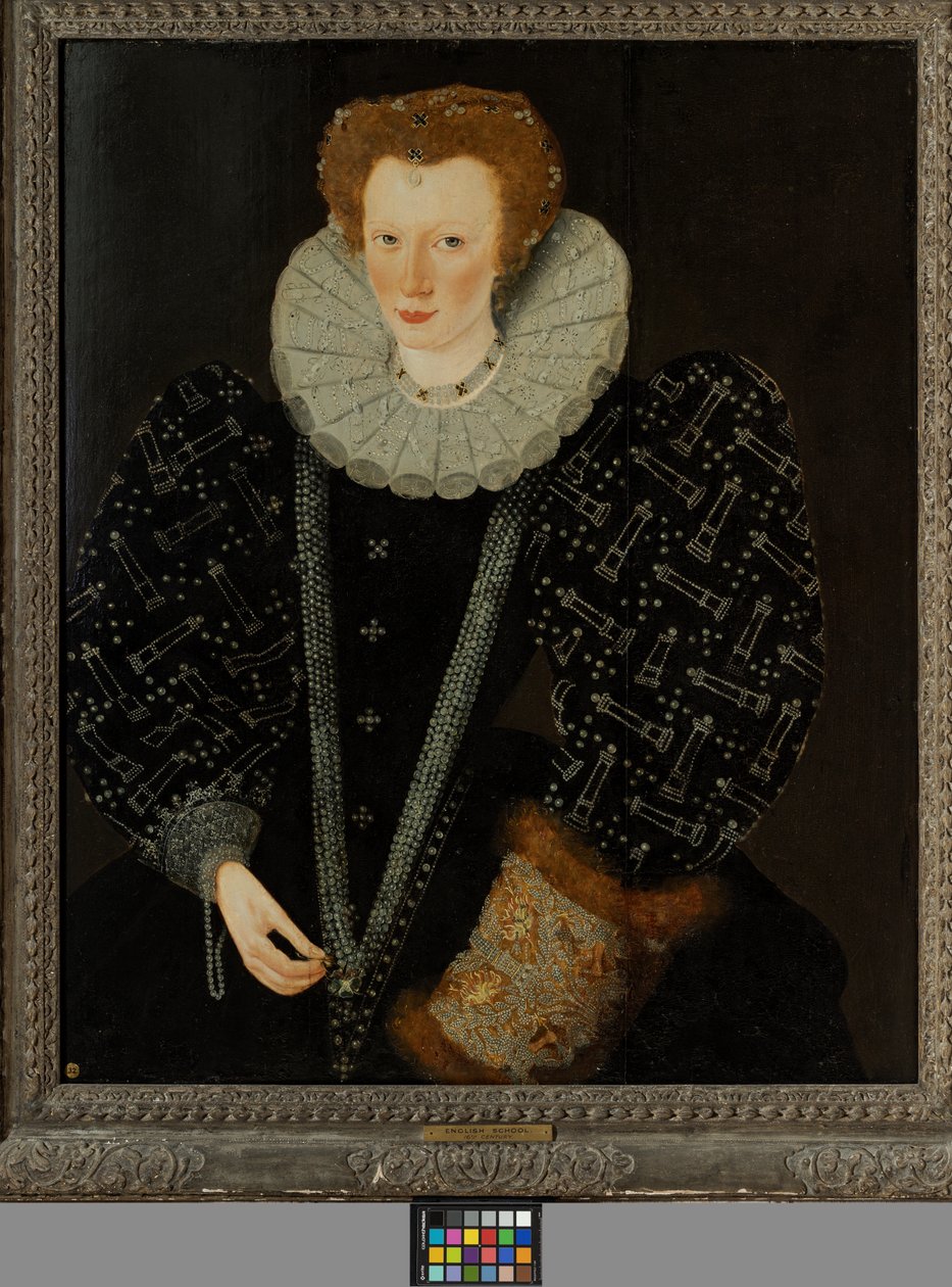 Elizabeth Palmer, ca 1564-1633 (olja på panel) av William Segar
