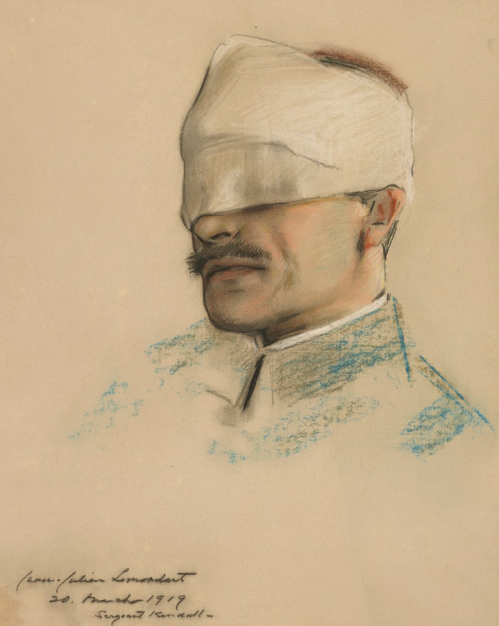 Porträtt av Julien Lemordant av William Sergeant Kendall