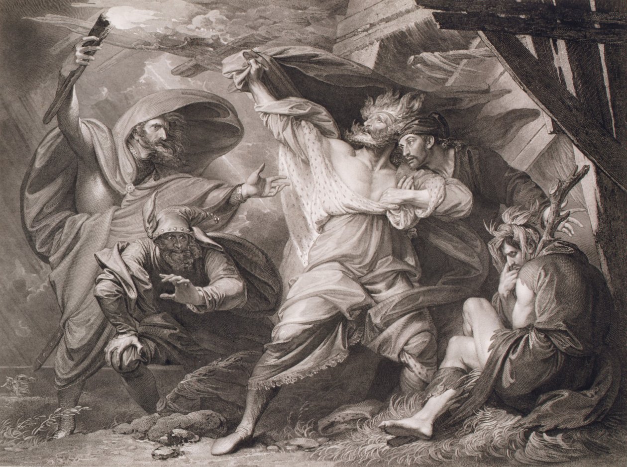 Av, av, era lån - Kom och knäpp upp här Shakespeare, King Lear, Akt 3, Scene 4, 1793. av William Sharp