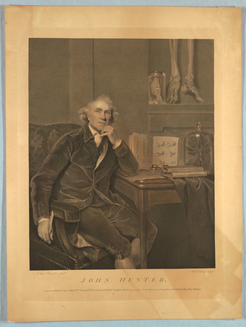 Porträtt av John Hunter av William Sharp