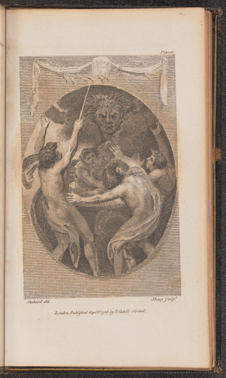 Illustration för Canto I av William Sharp after Thomas Stothard