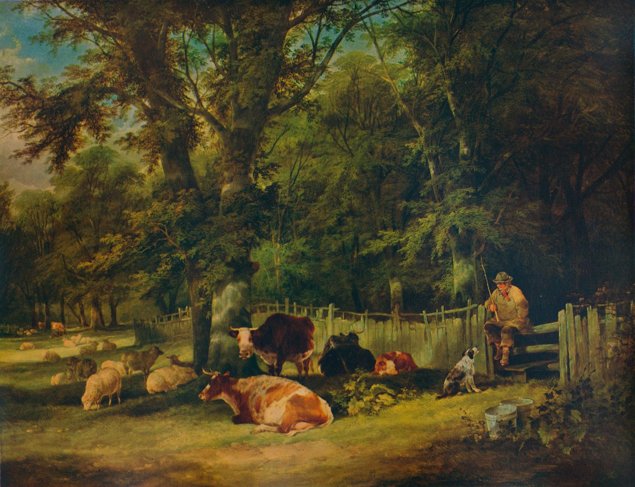 Ett skuggigt hörn, 1840 av William Shayer
