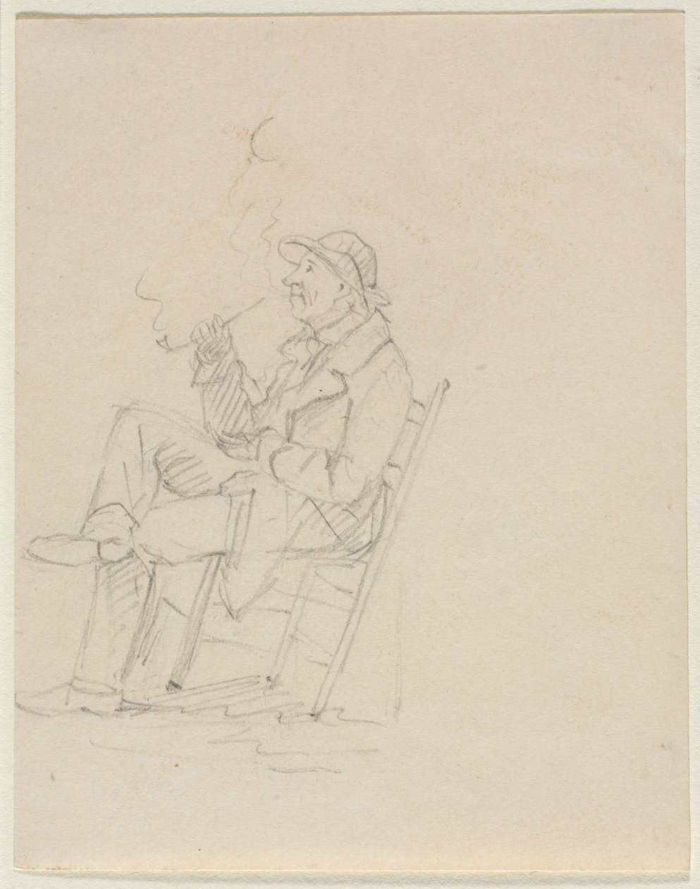 Man som röker en pipa av William Sidney Mount