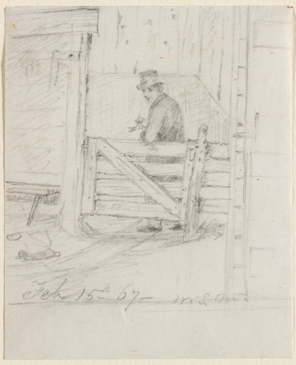 Vilar på staketet av William Sidney Mount