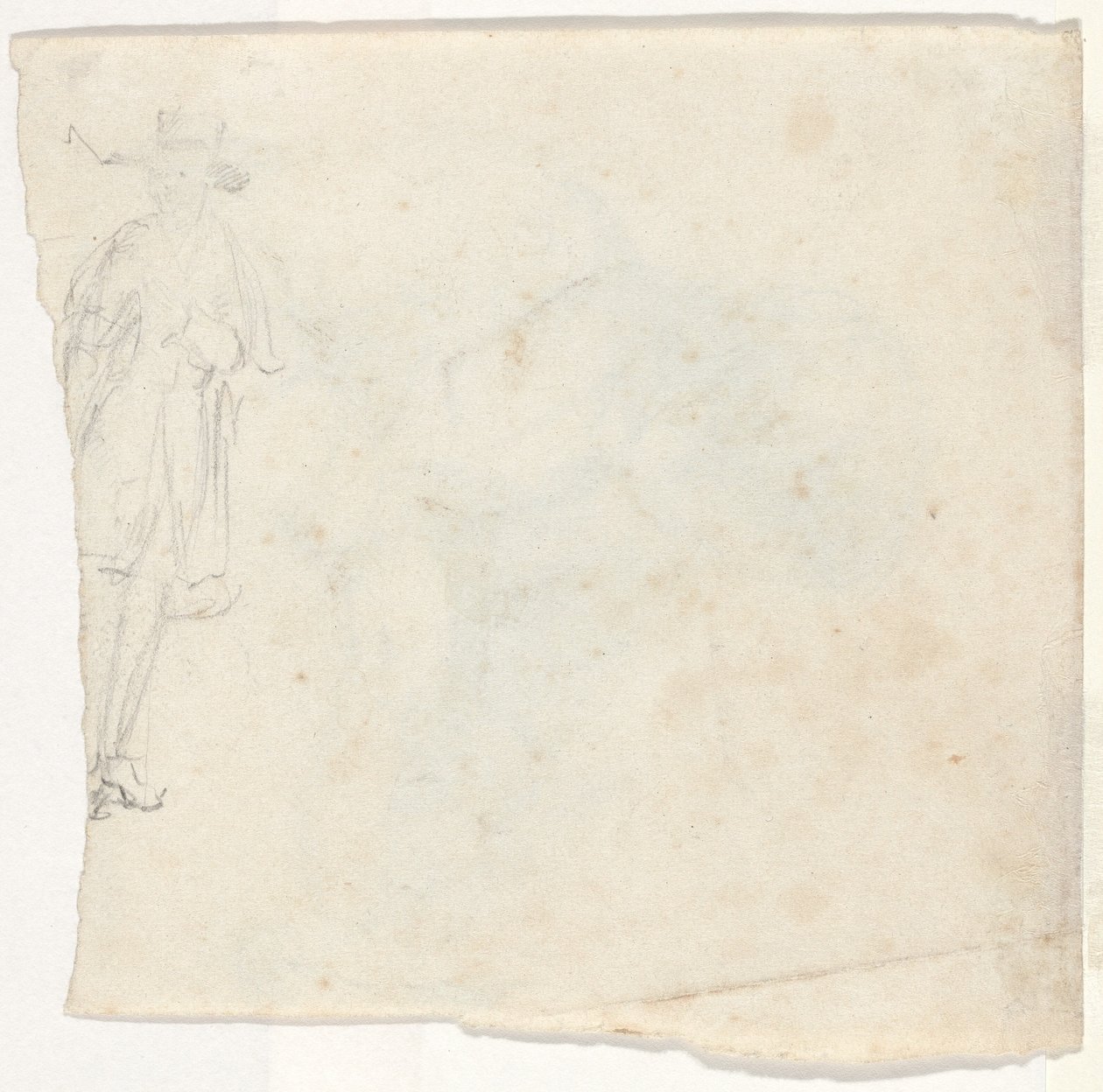 Skiss av en stående man [verso] av William Sidney Mount