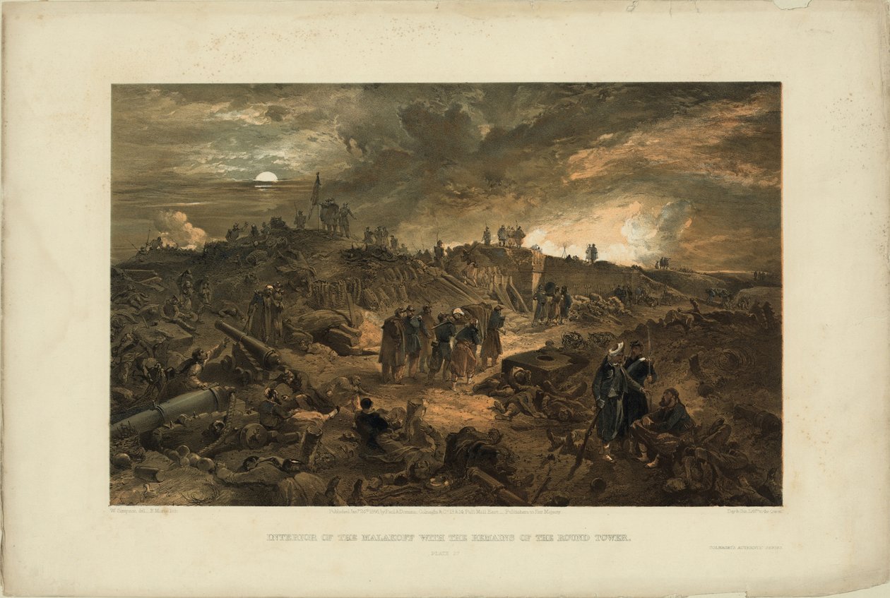 Efter intagandet av Malakoff den 8 september 1855, 1855 av William Crimea Simpson