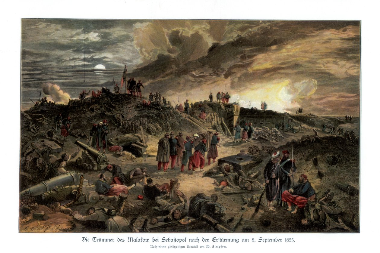 Malakoffs inre, 8 september 1855, 1900. av William Crimea Simpson