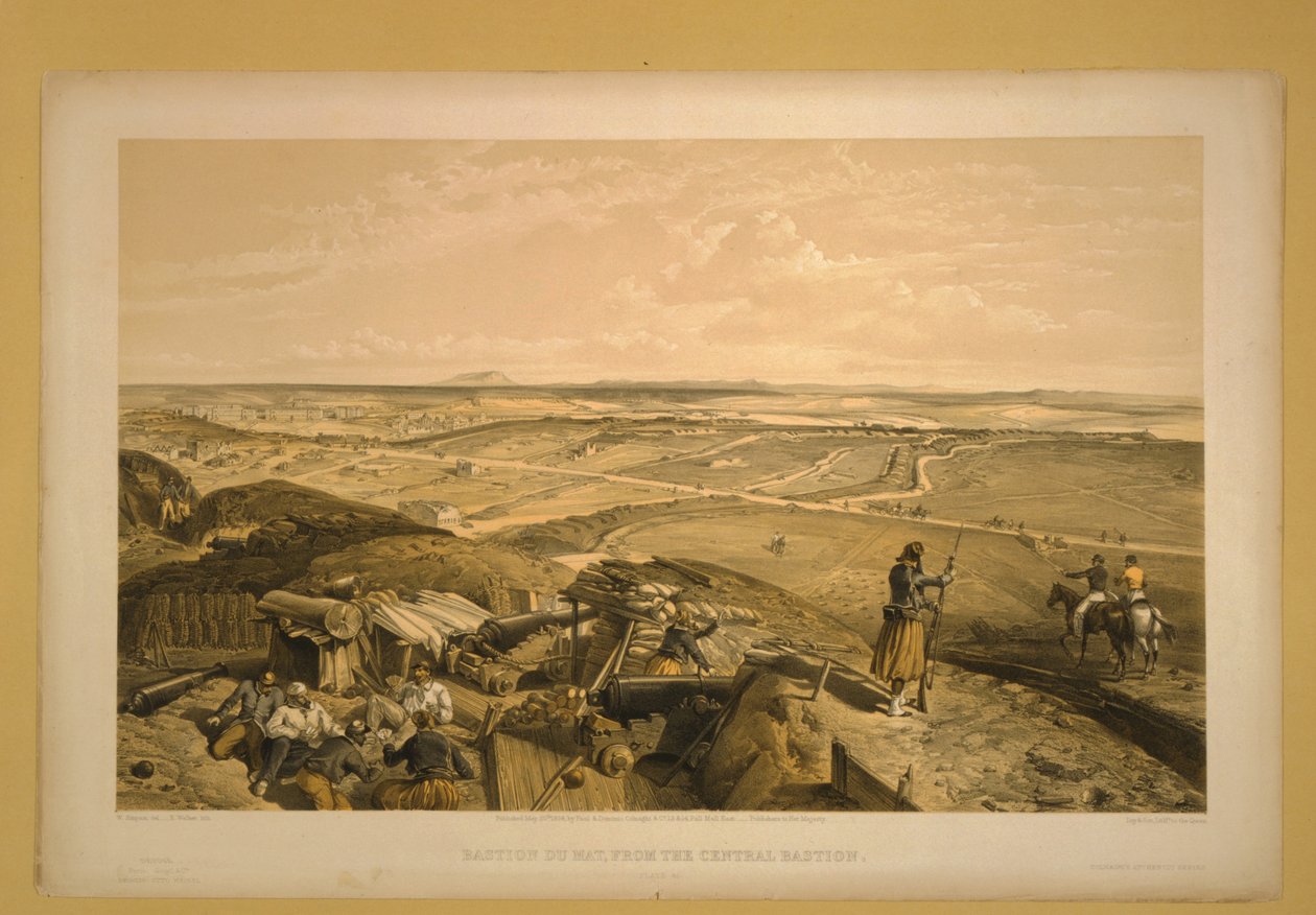 The Bastion du Mat, Sevastopol, 1855 av William Crimea Simpson