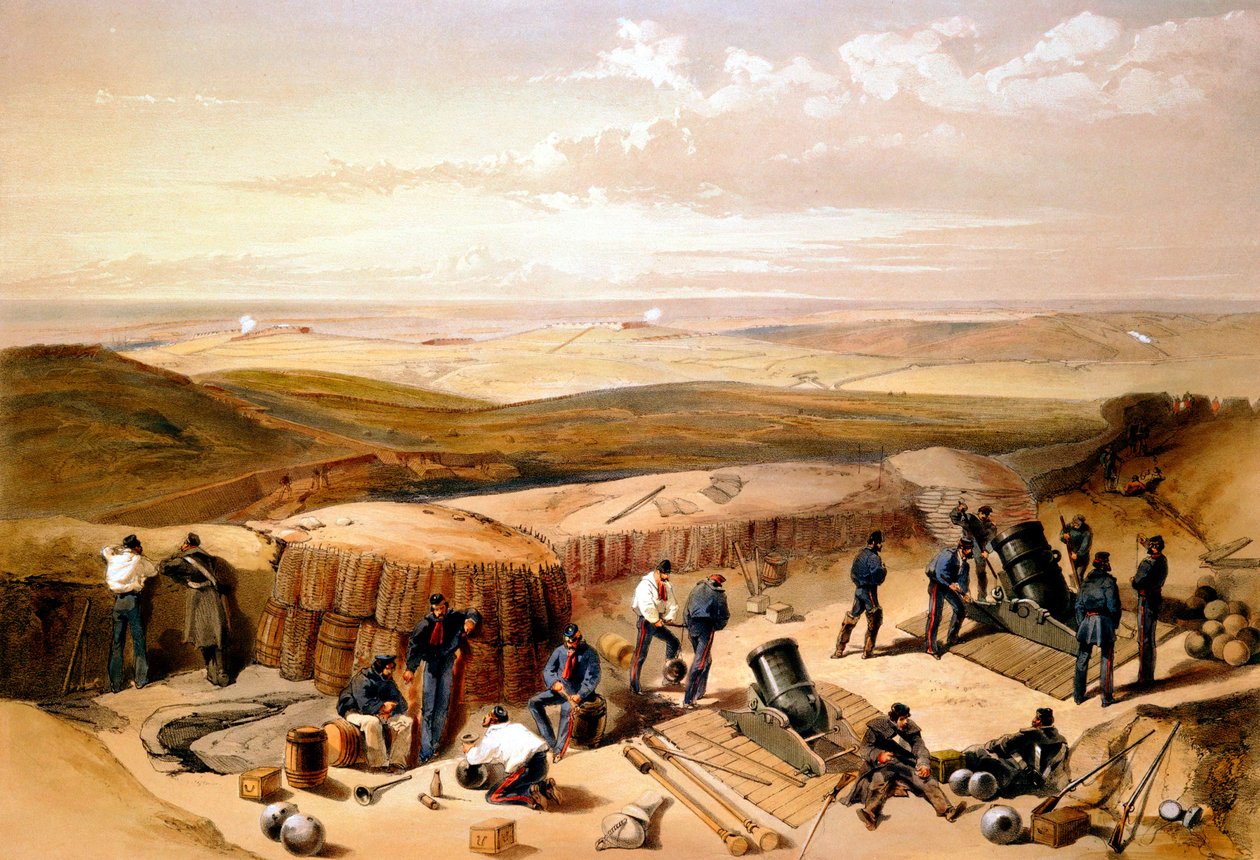 De nya verken vid belägringen av Sevastopol..., Krimkriget, 1853-1856 av William Crimea Simpson