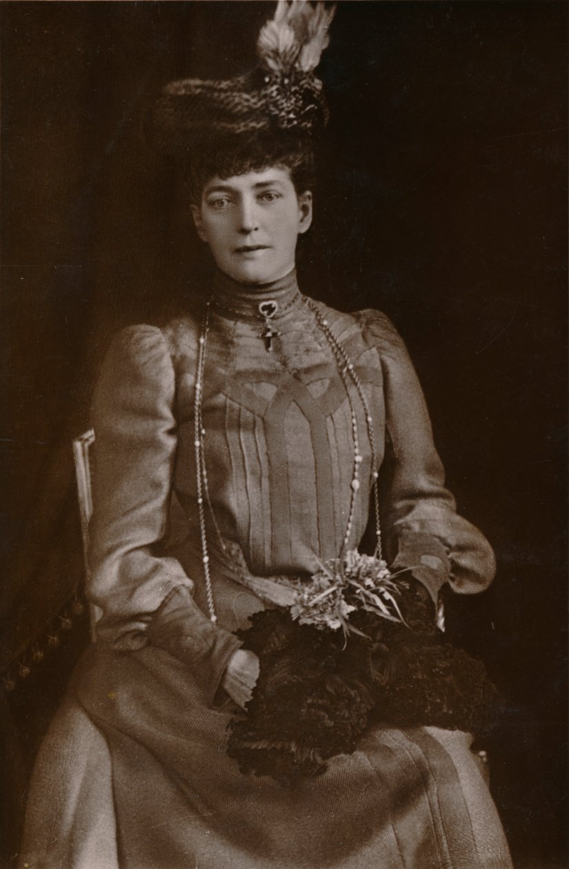 Alexandra, drottningkonsort till kung Edward VII av Storbritannien, 1905 av William Slade Stuart