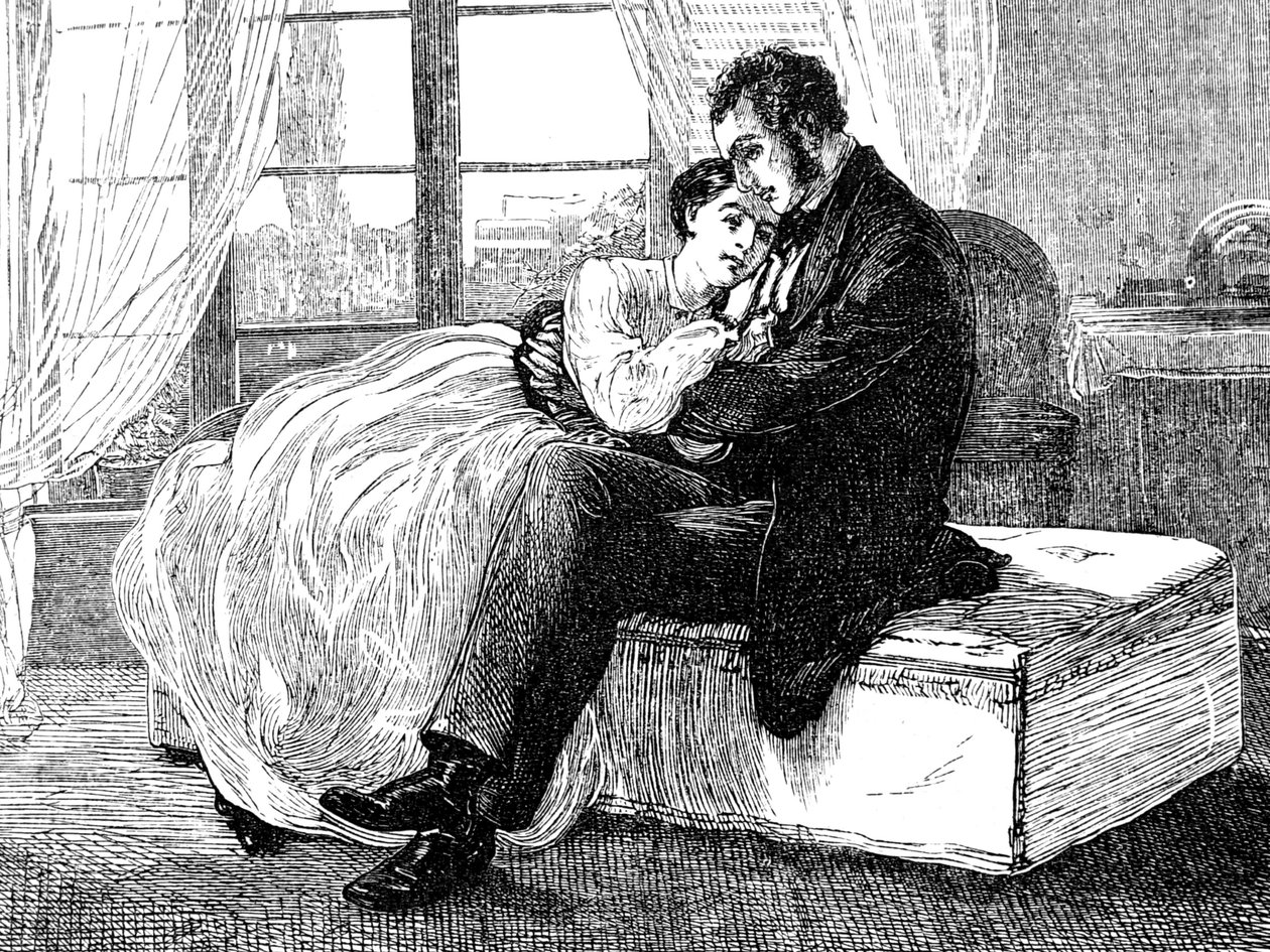 Illustration som visar godkännandet av ett förslag till äktenskap av William Small