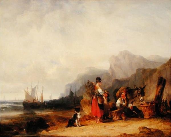 The Prawn Fishers, ca 1835 (olja på duk) av William Snr. Shayer