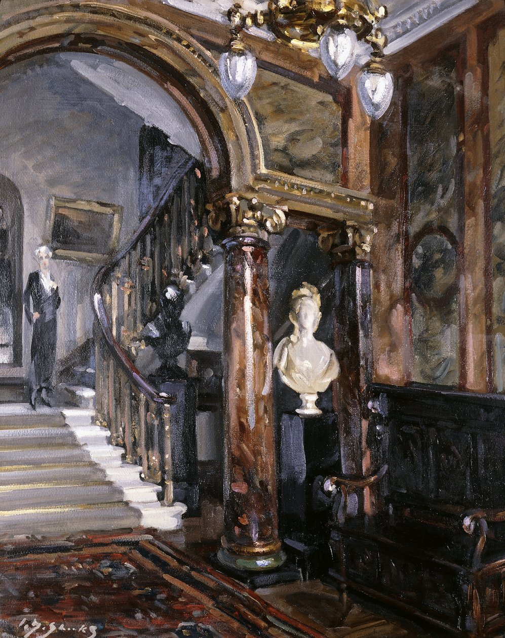 En elegant interiör, Chez Nous av William Somerville Shanks