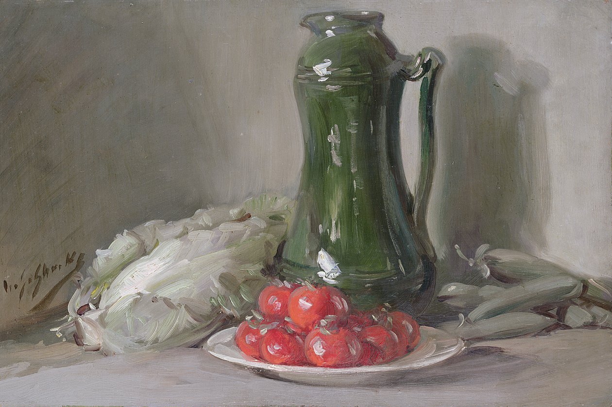 Stilleben (olja ombord) av William Somerville Shanks