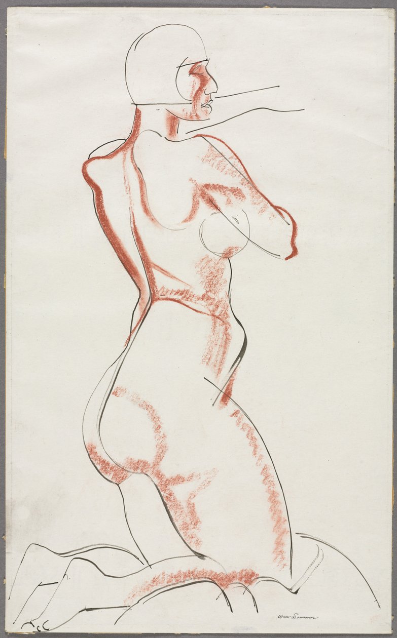 Naken figur av William Sommer