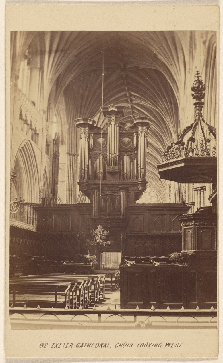 Exeter Cathedral, kören Looking West. av William Spreat