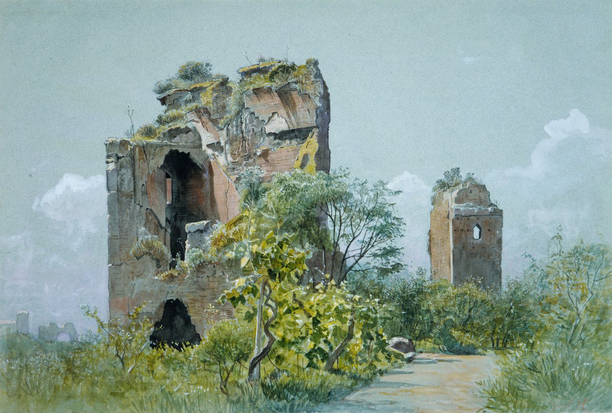 Baths of Trajan Sette Sale, Villa Brancaccio, Rom, ca. 1882. av William Stanley Haseltine