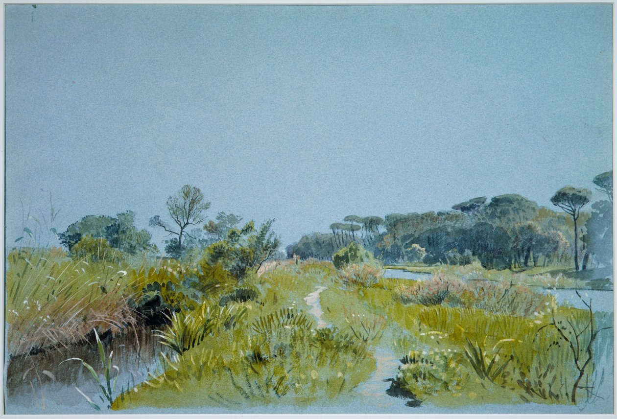 Castel Fusano - nära Rom av William Stanley Haseltine