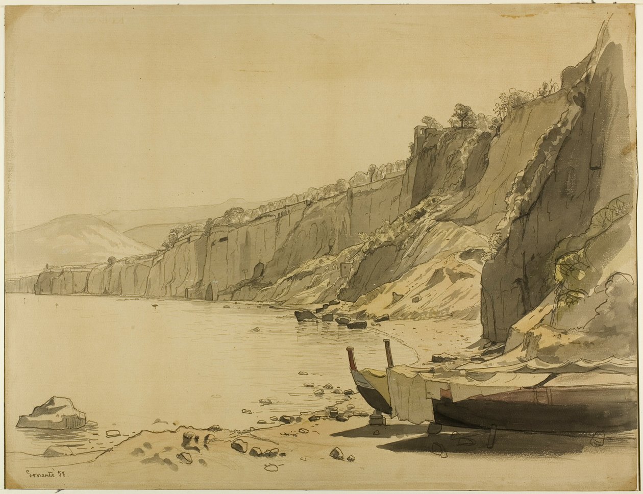 Sorrentos kust av William Stanley Haseltine