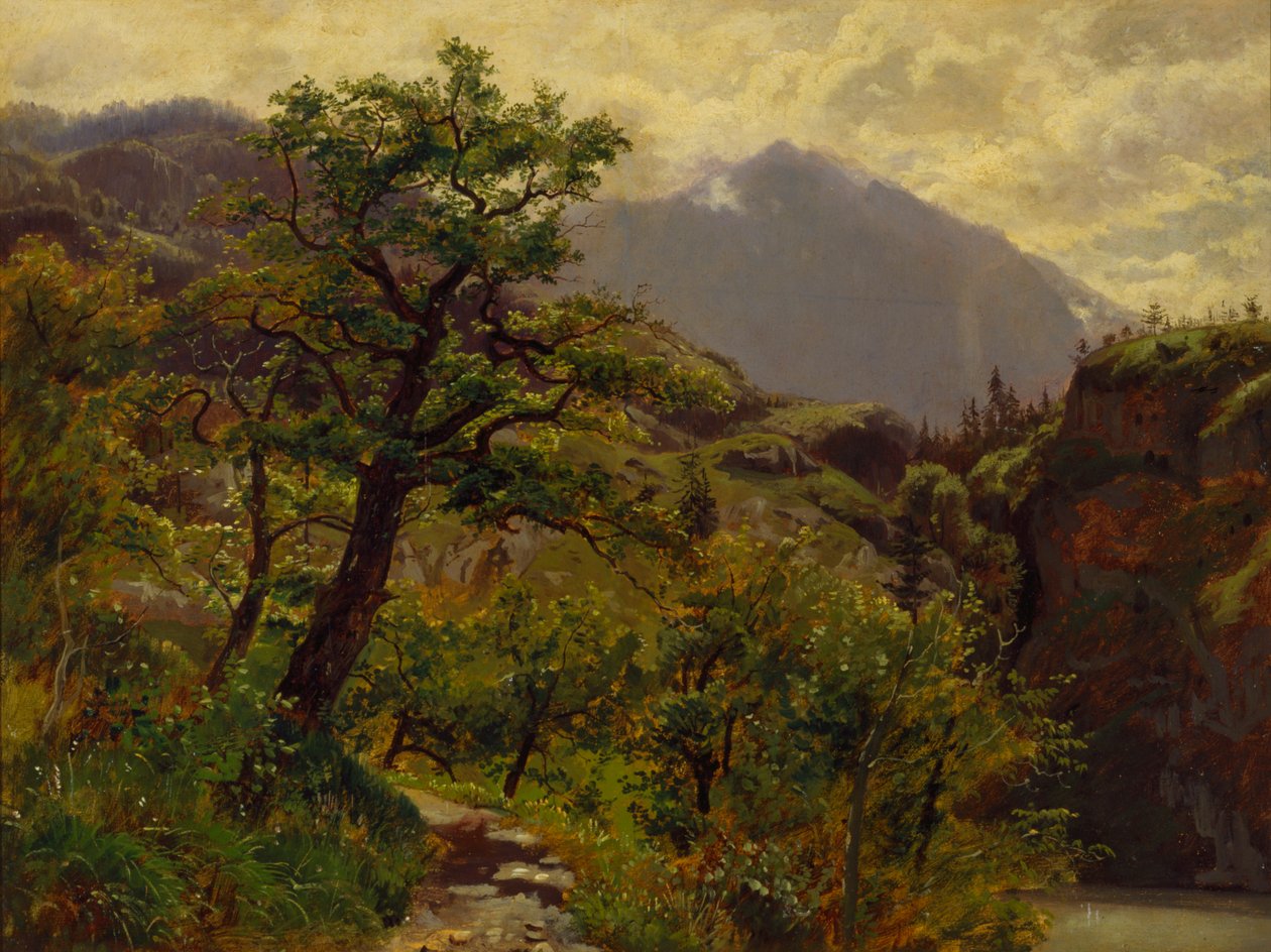 Schwyz nära Brunnen av William Stanley Haseltine